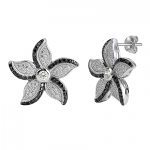 Leaf Shape 925 Silver Earrings